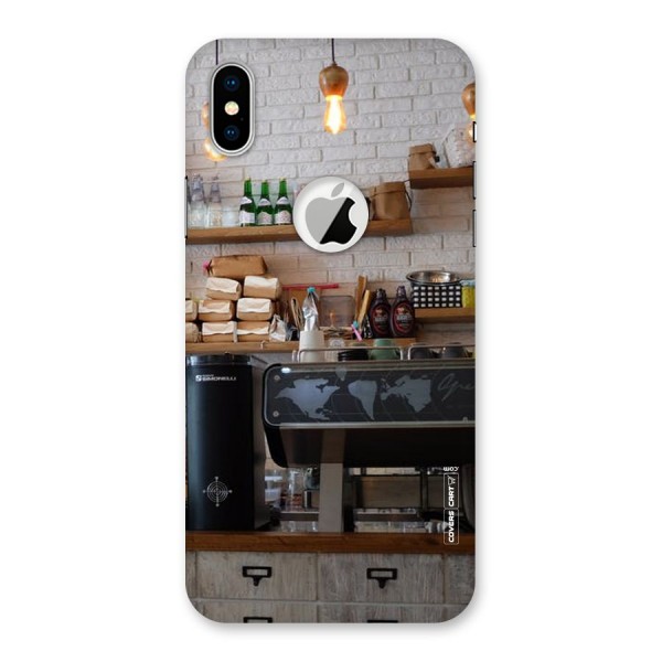 Fresh Brews Back Case for iPhone XS Logo Cut