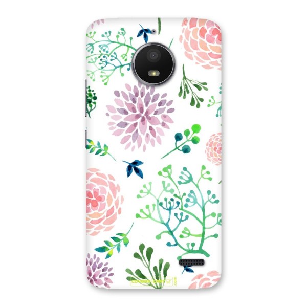 Fresh Floral Back Case for Moto E4