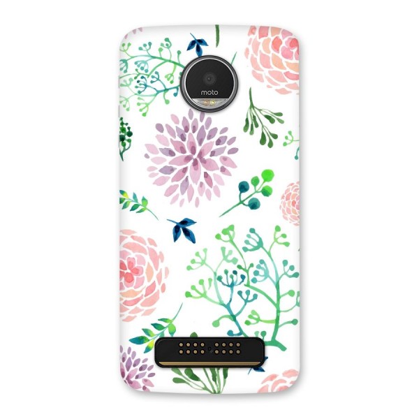 Fresh Floral Back Case for Moto Z Play