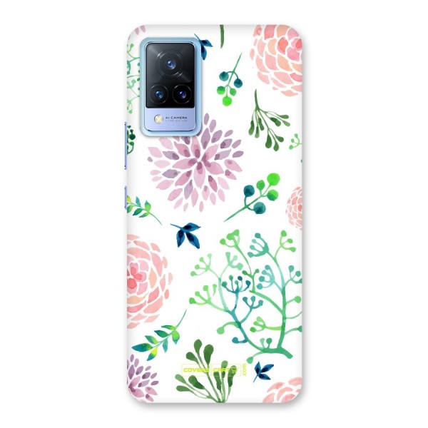 Fresh Floral Back Case for Vivo V21 5G