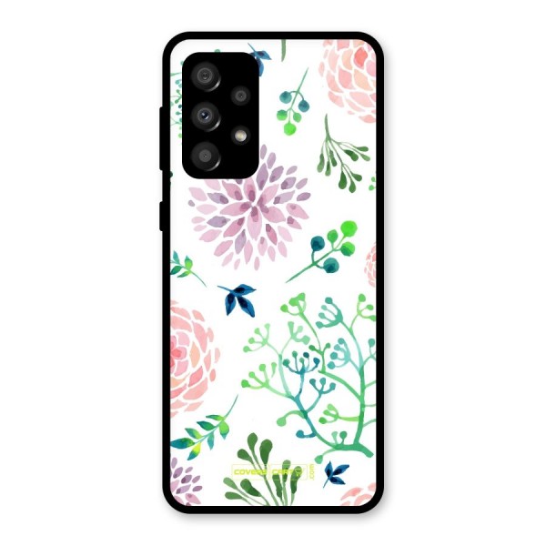 Fresh Floral Glass Back Case for Galaxy A32