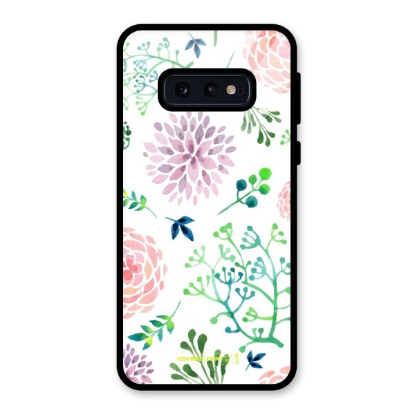 Fresh Floral Glass Back Case for Galaxy S10e