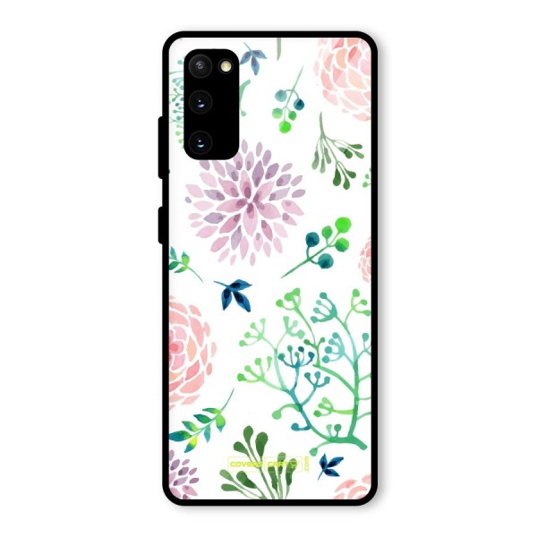 Fresh Floral Glass Back Case for Galaxy S20 FE 5G