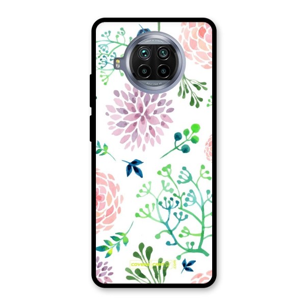 Fresh Floral Glass Back Case for Mi 10i