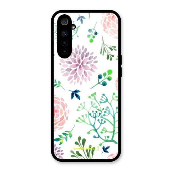 Fresh Floral Glass Back Case for Realme 6