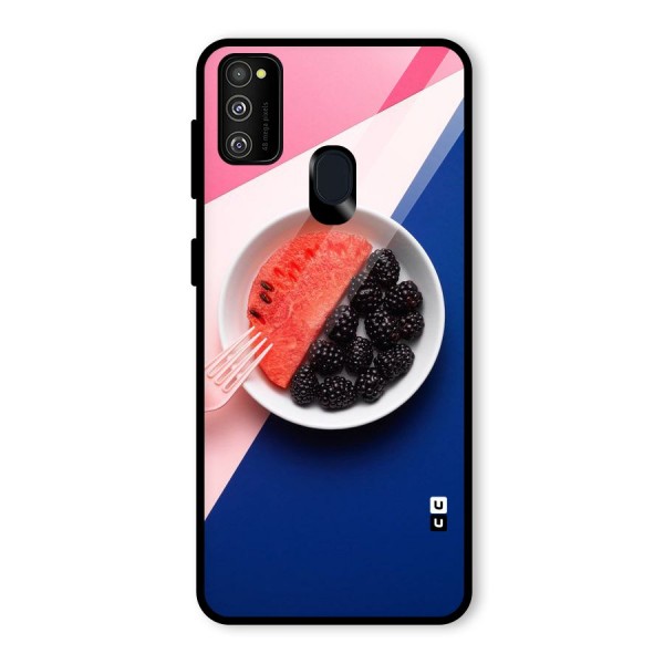 Fresh Fruit Season Glass Back Case for Galaxy M21