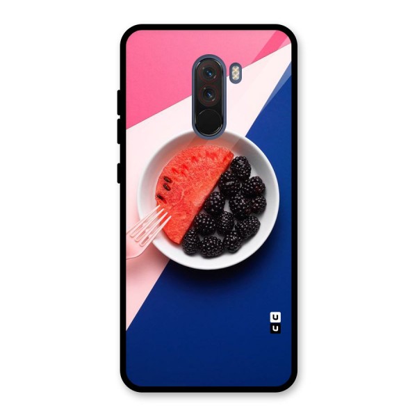 Fresh Fruit Season Glass Back Case for Poco F1