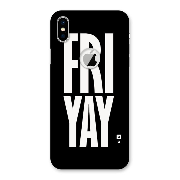 Fri Yay Back Case for iPhone XS Logo Cut