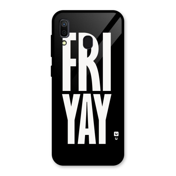 Fri Yay Glass Back Case for Galaxy A30