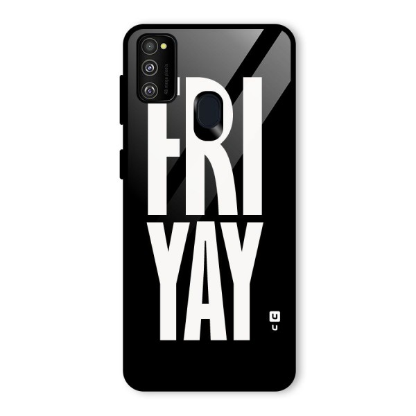 Fri Yay Glass Back Case for Galaxy M21