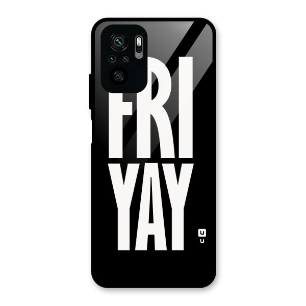 Fri Yay Glass Back Case for Redmi Note 10