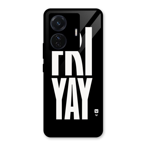 Fri Yay Glass Back Case for Vivo T1 Pro