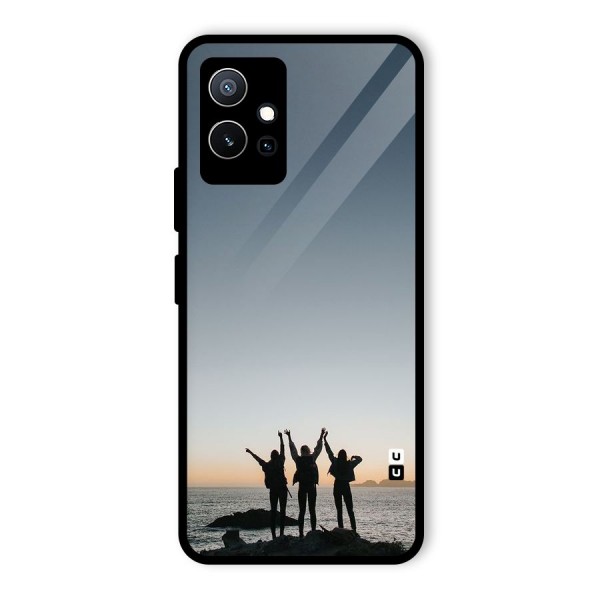 Friendship Glass Back Case for Vivo T1 5G