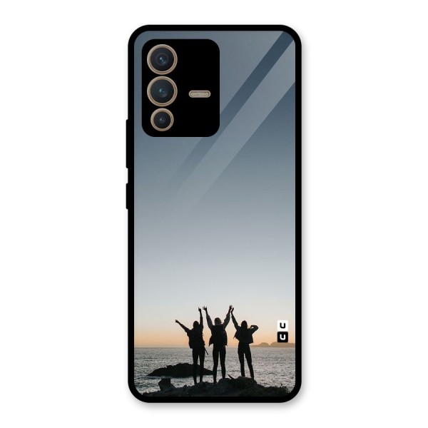 Friendship Glass Back Case for Vivo V23 5G