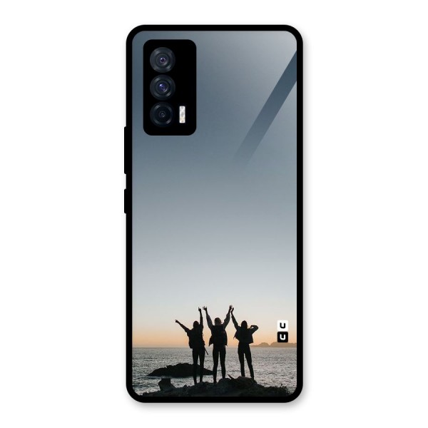 Friendship Glass Back Case for Vivo iQOO 7 5G