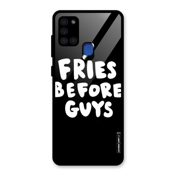 Fries Always Glass Back Case for Galaxy A21s