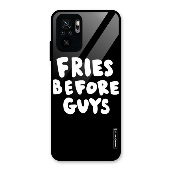 Fries Always Glass Back Case for Redmi Note 10