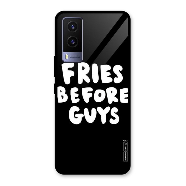 Fries Always Glass Back Case for Vivo V21e 5G