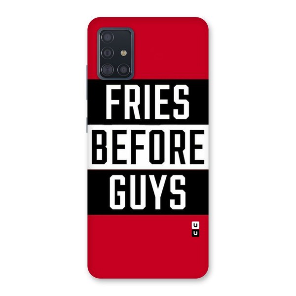 Fries Love Stripes Back Case for Galaxy A51