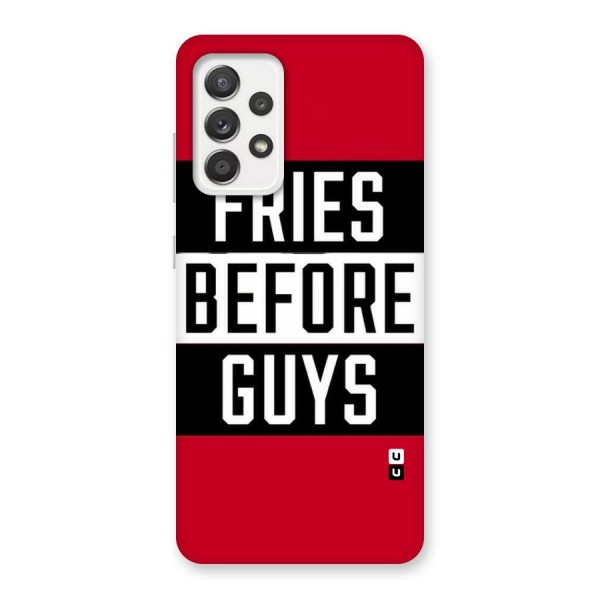 Fries Love Stripes Back Case for Galaxy A52