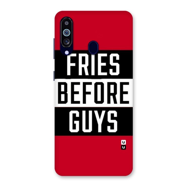 Fries Love Stripes Back Case for Galaxy A60