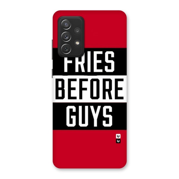 Fries Love Stripes Back Case for Galaxy A72