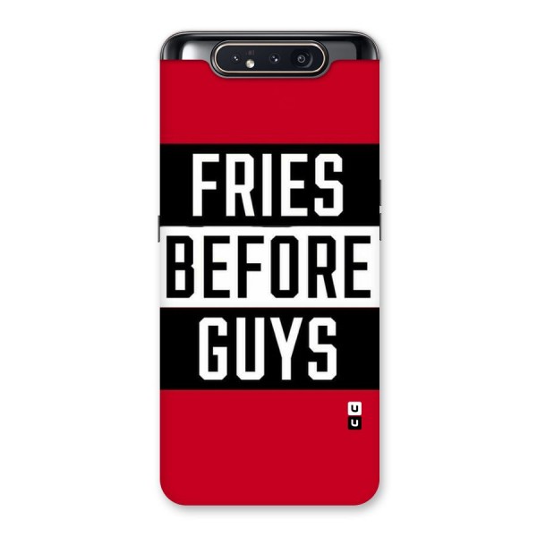 Fries Love Stripes Back Case for Galaxy A80