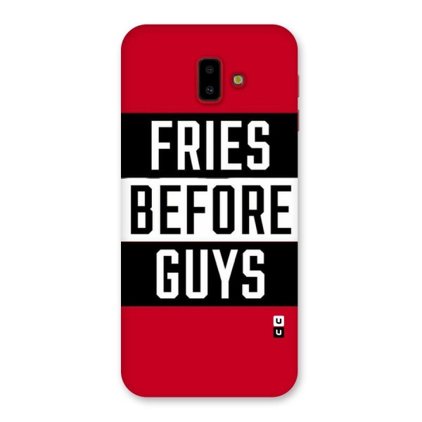 Fries Love Stripes Back Case for Galaxy J6 Plus