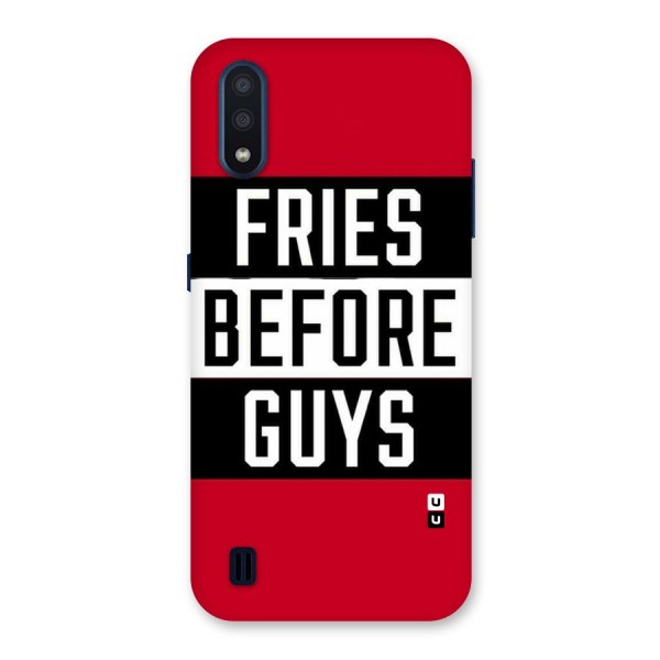 Fries Love Stripes Back Case for Galaxy M01