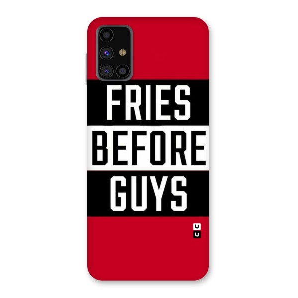 Fries Love Stripes Back Case for Galaxy M31s