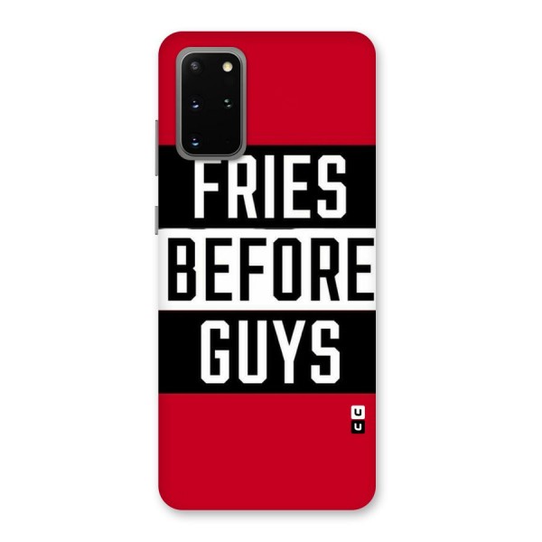 Fries Love Stripes Back Case for Galaxy S20 Plus