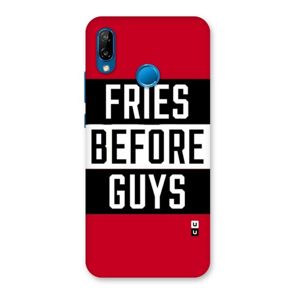 Fries Love Stripes Back Case for Huawei P20 Lite