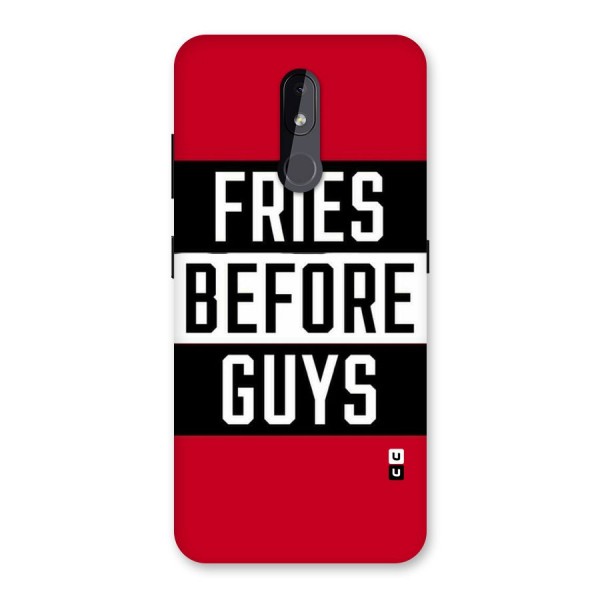 Fries Love Stripes Back Case for Nokia 3.2