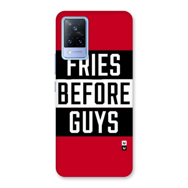 Fries Love Stripes Back Case for Vivo V21 5G