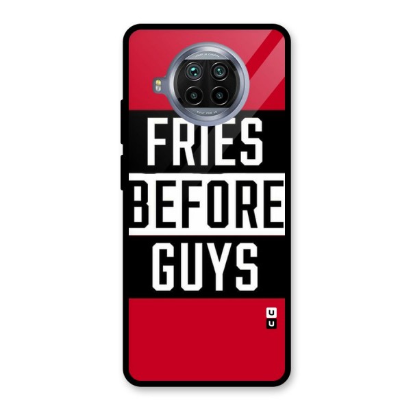 Fries Love Stripes Glass Back Case for Mi 10i