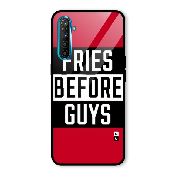 Fries Love Stripes Glass Back Case for Realme XT