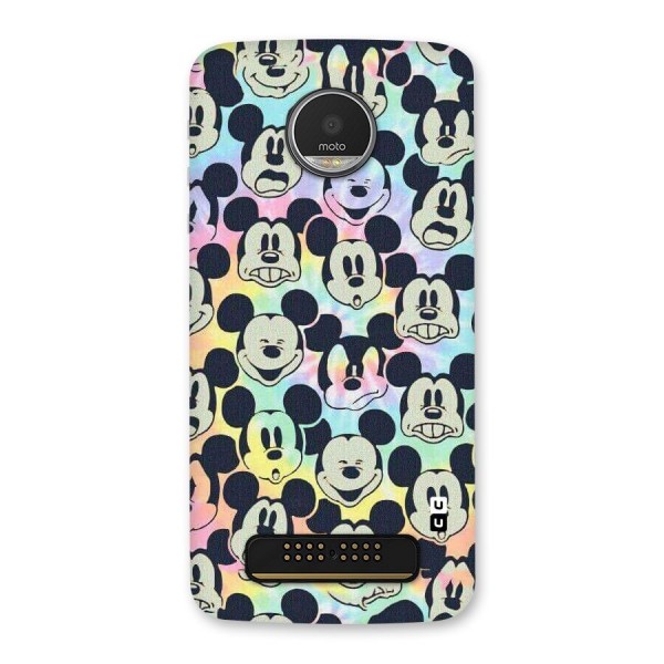 Fun Rainbow Faces Back Case for Moto Z Play