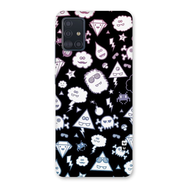 Funny Faces Back Case for Galaxy A51