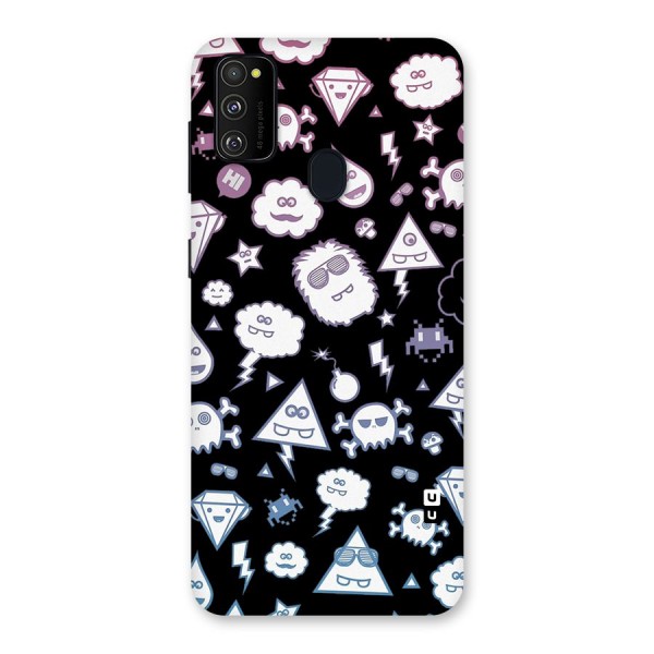 Funny Faces Back Case for Galaxy M21