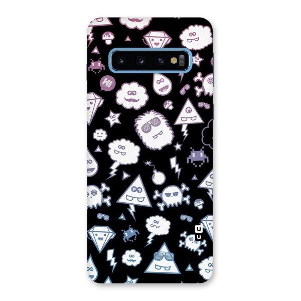 Funny Faces Back Case for Galaxy S10