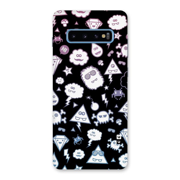 Funny Faces Back Case for Galaxy S10 Plus