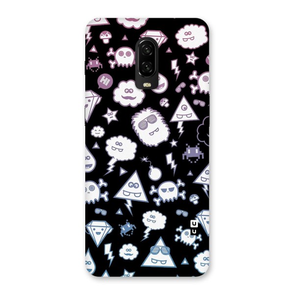 Funny Faces Back Case for OnePlus 6T