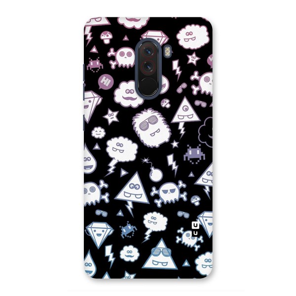 Funny Faces Back Case for Poco F1