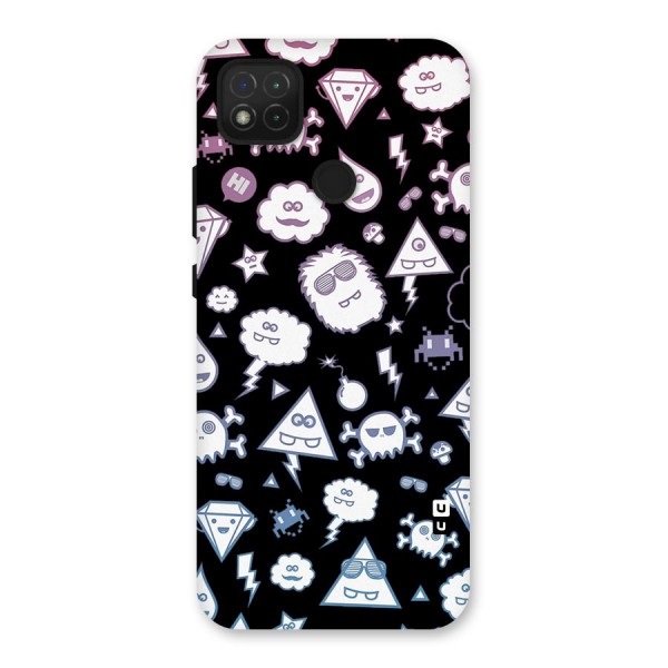 Funny Faces Back Case for Redmi 9C