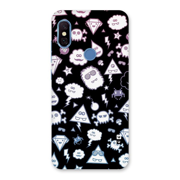 Funny Faces Back Case for Redmi Note 6 Pro