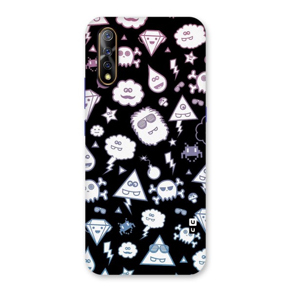 Funny Faces Back Case for Vivo S1