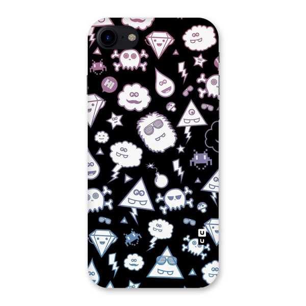 Funny Faces Back Case for iPhone SE 2020