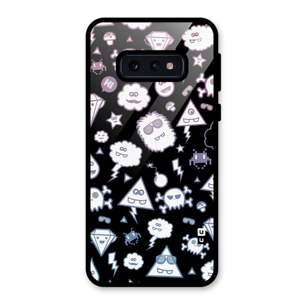 Funny Faces Glass Back Case for Galaxy S10e