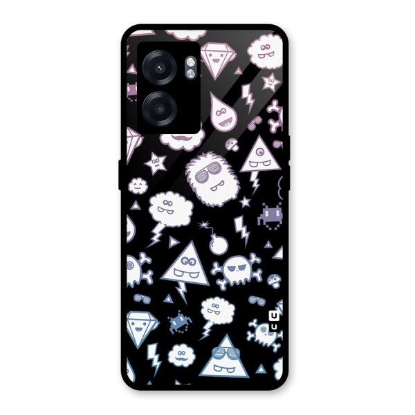 Funny Faces Glass Back Case for Oppo K10 (5G)