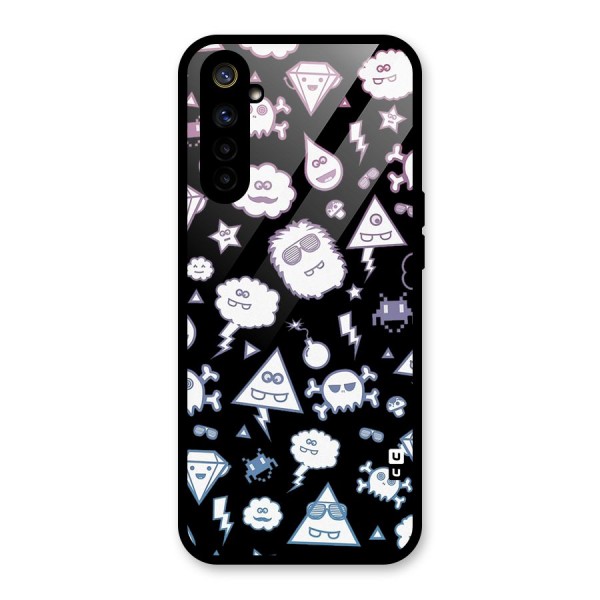 Funny Faces Glass Back Case for Realme 6